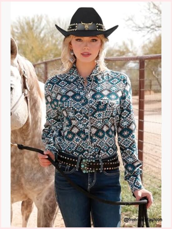Wide Brim Western Cowboy Hat Fedora with Bull Head Band Decoration Unisex main image 7
